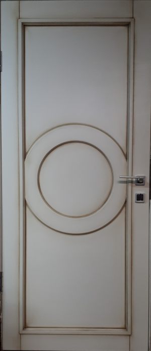 Межкомнатная дверь в профиле массив (эмаль с патиной) Ейск